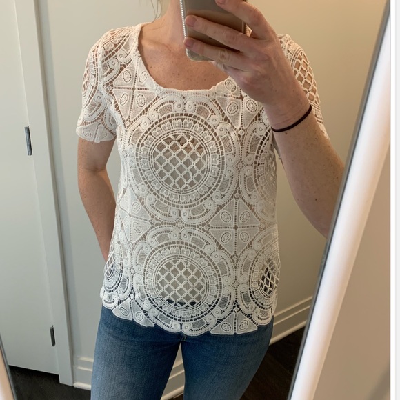 Blue Tassel Lace Shirt | Poshmark